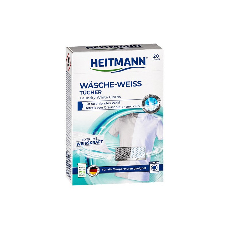  Heitmann Wasche Weiss Tucher Chusteczki Do Białych Tkanin 20szt