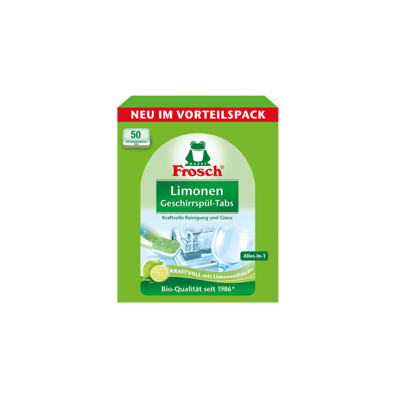  Frosch Limonen Geschirrspul Tabs 50szt Tabletki do zmywarki