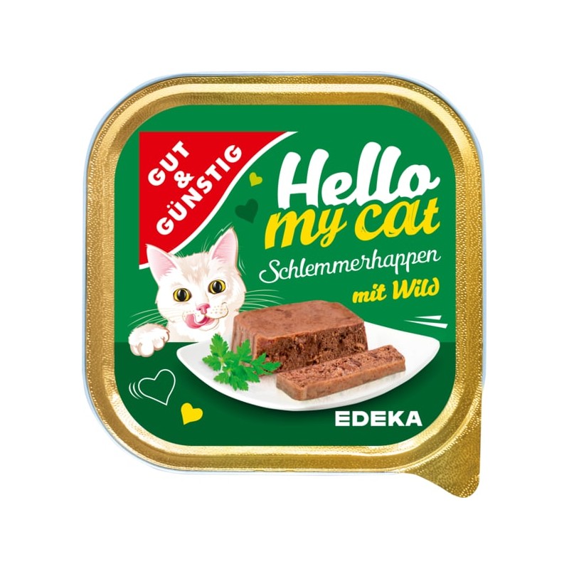  Karma dla kotów Hello my cat dziczyzna 100g