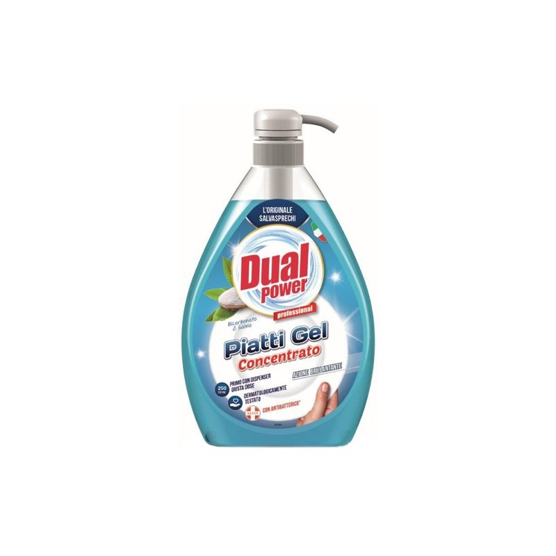  Dual Piatti Gel Soda & Szałwia Płyn do naczyń 1L Koncentrat