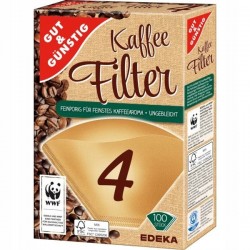  Filtry do kawy, ekspresu Kaffee Filter 4 GG 100 szt 6 szt.