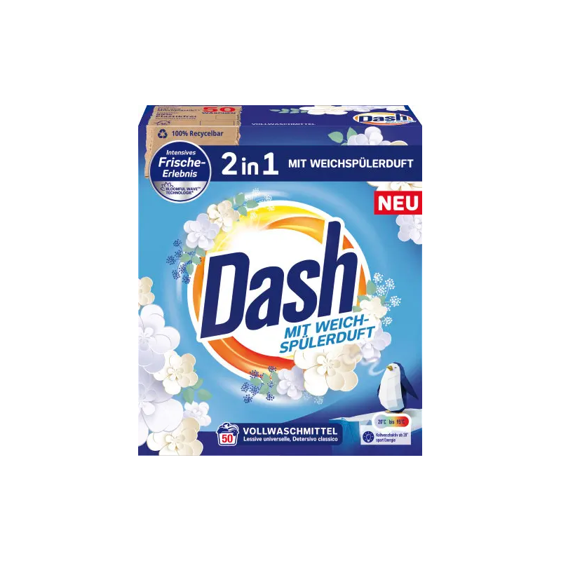  Dash Universal 2in1 Weichspuler Proszek 50p 3kg