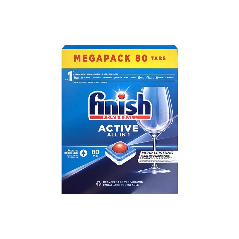  Finish Active All in 1 80szt Kapsułki do zmywarki