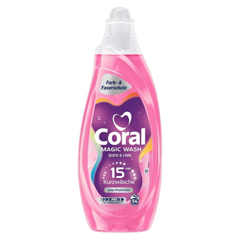  Coral Magic Wash Ochrona Kolorów - Żel do prania kolorów z Niemiec - 840ml/21 prań