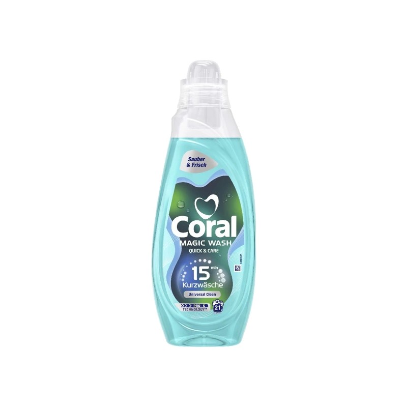  Coral Magic Wash Universal- Żel do prania z Niemiec - 840ml/21 prań