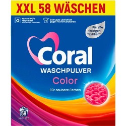  Coral Waschpulver Color Proszek 58p 3,7kg