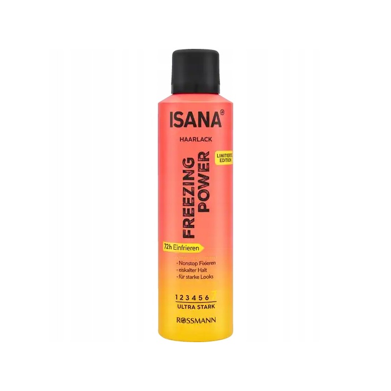  Isana Freezing Power bardzo mocny lakier do włosów 250ml