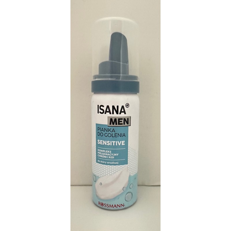  Isana Men Pianka do golenia Sensitive 50ml TRAVEL SIZE