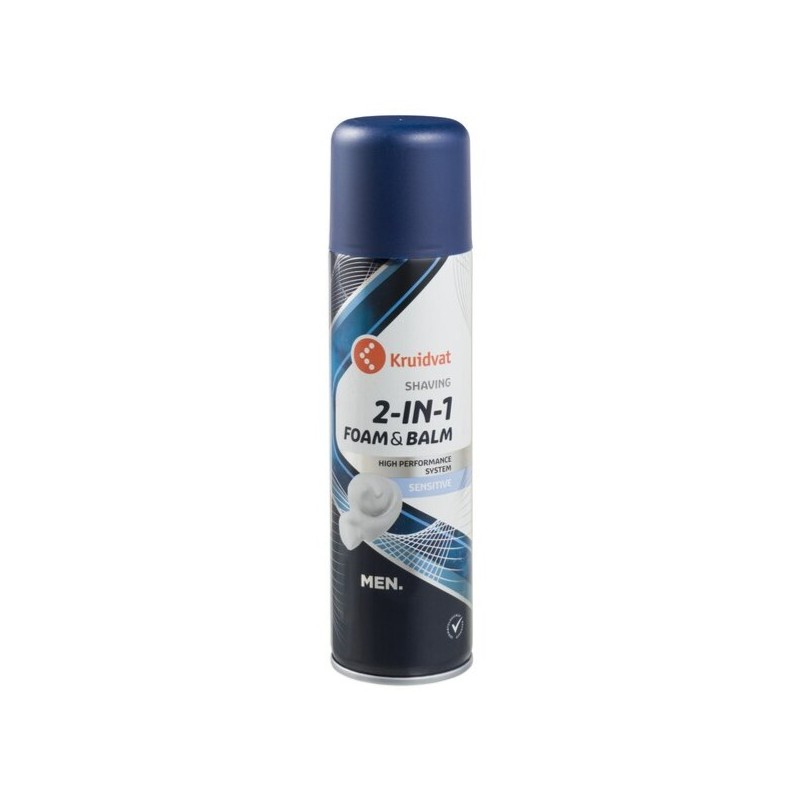  Kruidvat Men Shaving 2in1 Foam&Balm Sensitive Pianka do golenia 200ml