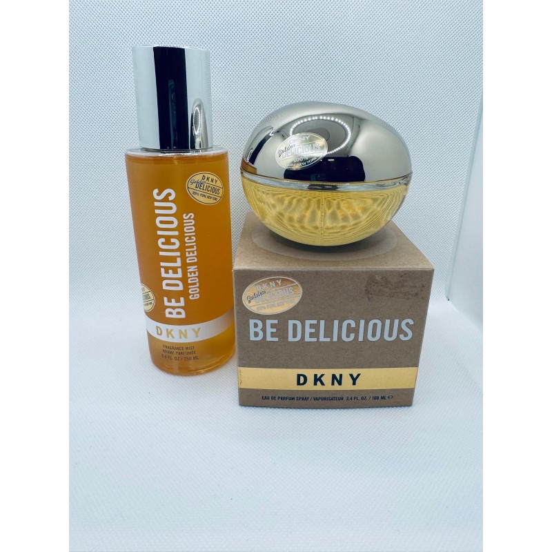  Mgiełka 250 ml + Perfum 100 ml DKNY Be Delicious Golden