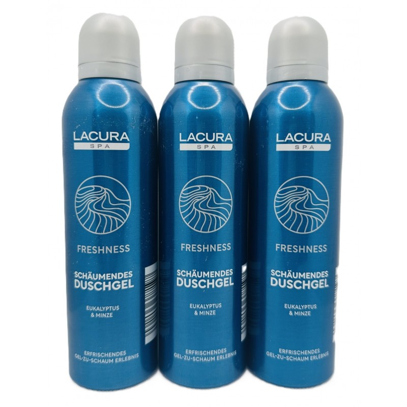  Lacura SPA Celebration Pianka pod prysznic Zestaw 3x200ml Eukaliptus Mięta