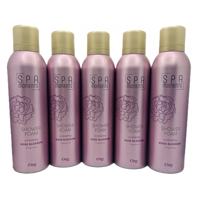  Pianka pod prysznic Cien SPA Moments zestaw 5x250ml Rose Blossom