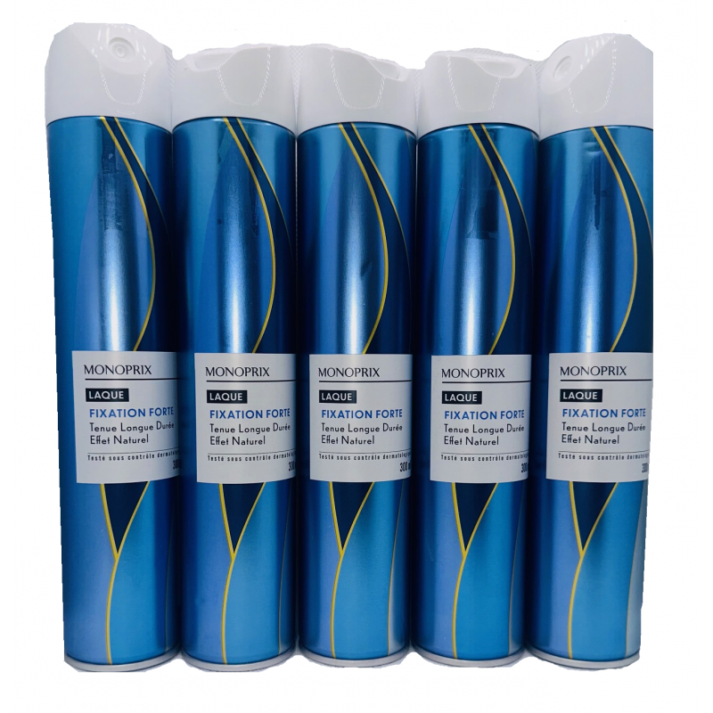  Monoprix Mocny lakier do włosów zestaw 10x300ml Fixation Forte