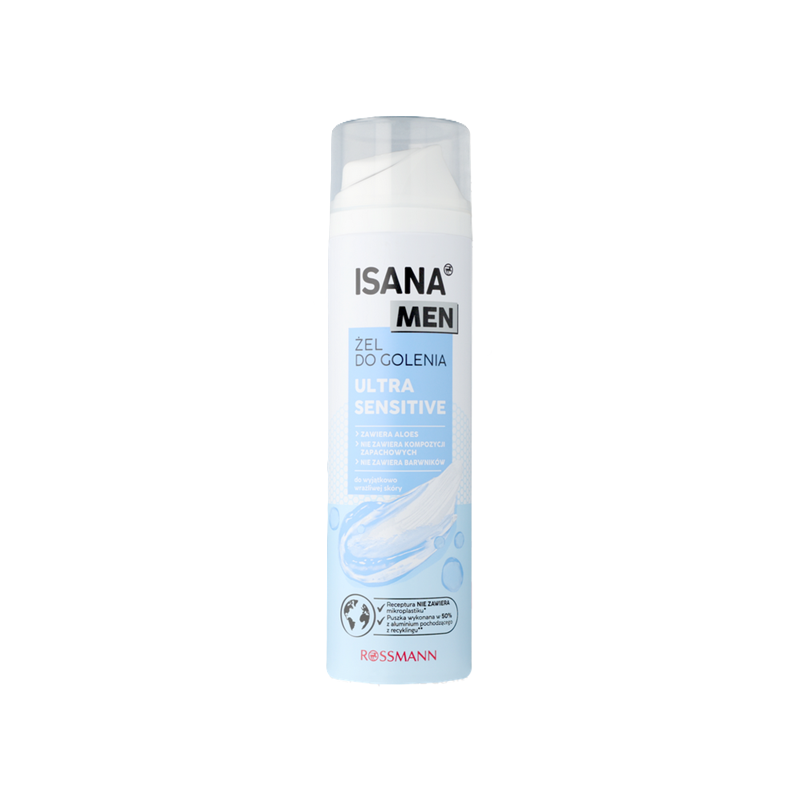  Isana Men Żel do golenia Ultra Sensitiv 200ml