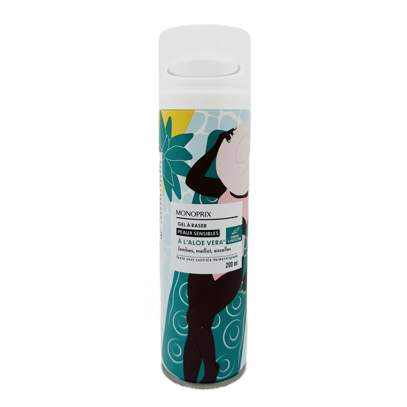  Monoprix Żel do golenia dla kobiet Aloe Vera 200ml