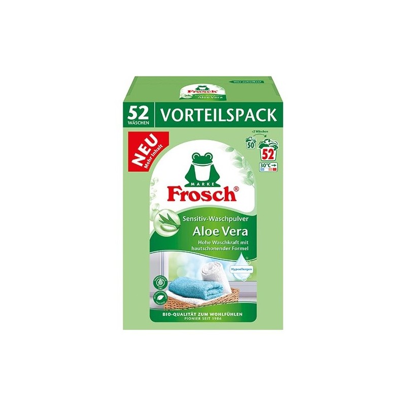  Frosch Aloe Vera Sensitive Proszek 52p 3,4kg