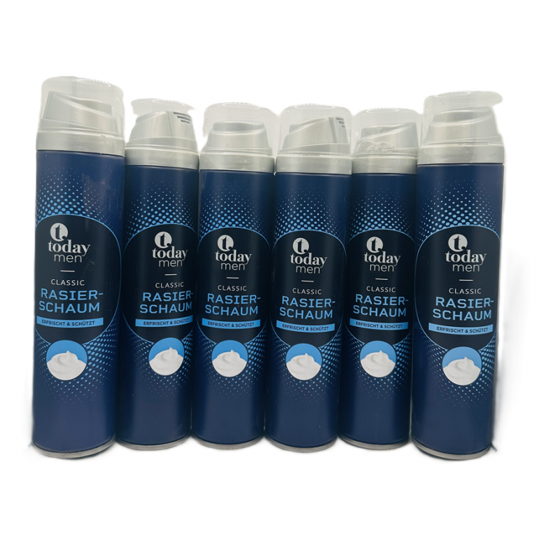  Today Men Rasierschaum Classic pianka do golenia 6x300ml zestaw