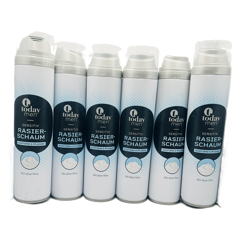  Today Men Sensitive pianka do golenia z aloesem 6x300ml