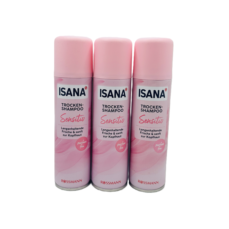  Isana Suchy Szampon Sensitiv 3x200ml zestaw