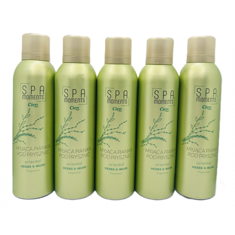  Pianka pod prysznic Cien SPA Moments Zestaw 5x200ml Oriental Herbs&Musk