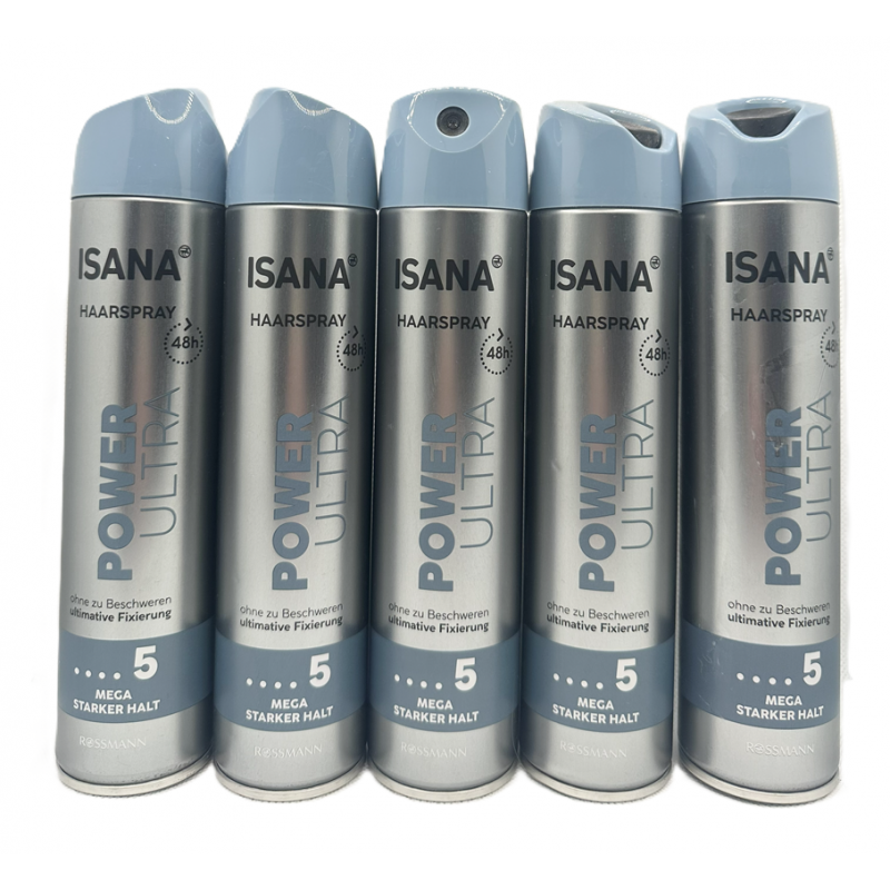  Isana Haarspray Power Ultra Lakier do włosów 8x250ml