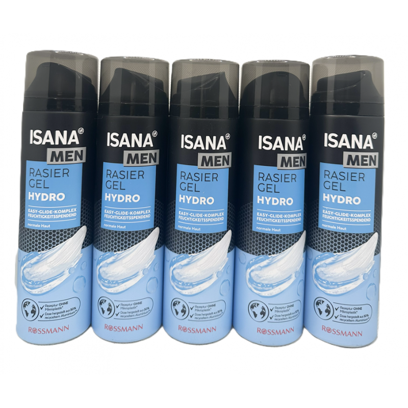  Isana Men Żel do golenia Hydro 8x200ml
