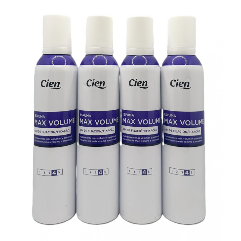  Cien Espuma Max Volume Pianka do włosów dodająca objętości 4x250ml