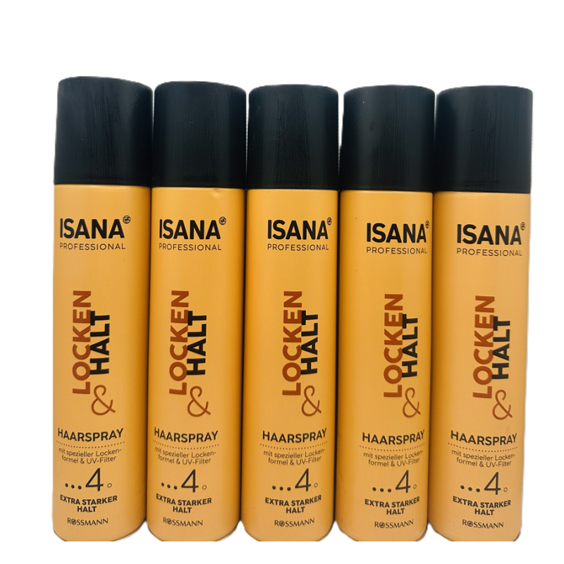  Isana Professional Locken&Halt Lakier do włosów kręconych 5x250ml