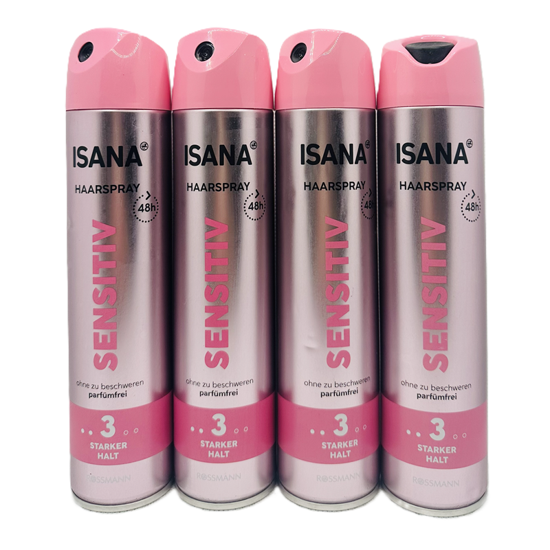 Isana Sensitive Lakier do włosów bezzapachowy 8x250ml