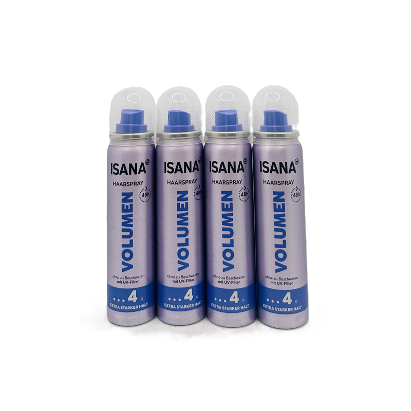  Isana Volume Lakier do włosów dodający objętości 4x75ml TRAVEL SIZE