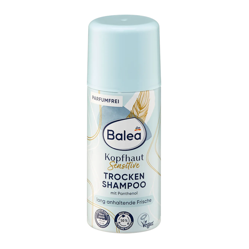  Balea Trockenshampoo Sensitive Suchy Szampon Nieperfumowany 100ml TRAVEL SIZE